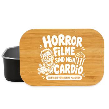 Horror Filme sind mein Cardio Zombie - Lunch Box - Schwarz - Vorne