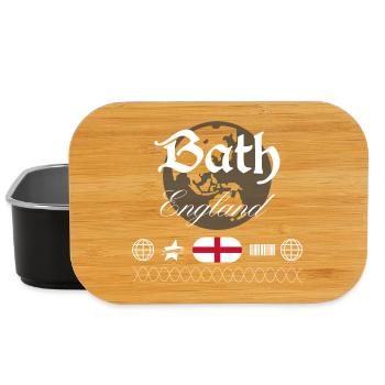 Souvenir de voyage Bath England Streetwear - Boîte à goûter - noir - Devant