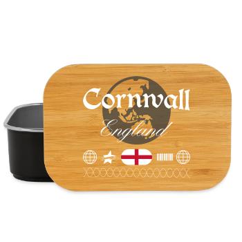 Cornwall England Streetwear Reise Souvenir - Lunch Box - Schwarz - Vorne