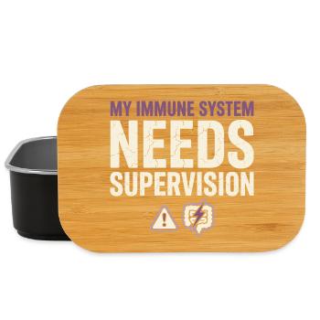 Crohn's disease, Crohn's disease, Ibd-krieger - Lunch Box - black - Front