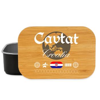 Cavtat Kroatien Streetwear Reise Souvenir - Lunch Box - Schwarz - Vorne