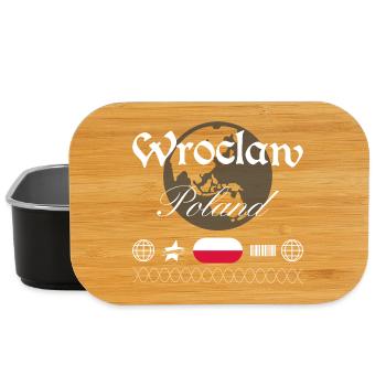 Warsaw Poland Streetwear Travel Souvenir - Lunch Box - black - Front