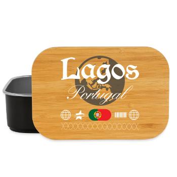 Lagos Portugal Streetwear Reise Souvenir - Lunch Box - Schwarz - Vorne