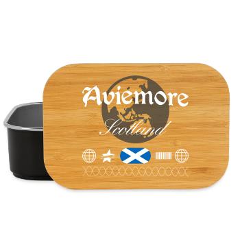 Aviemore Scotland Streetwear Travel Souvenir - Lunch Box - black - Front