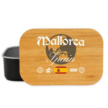 Mallorca Spanien Streetwear Reise Souvenir - Lunch Box - Schwarz - Vorne
