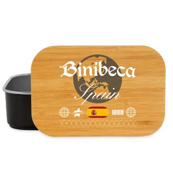 Binibeca Spanien Streetwear Reise Souvenir - Lunch Box - Schwarz - Vorne