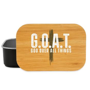 GOAT God Over All Things Christian - Lunch Box - black - Front