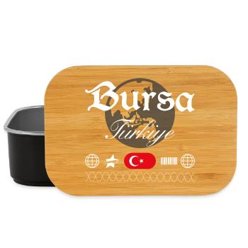 Bursa Türkei Streetwear Reise Souvenir - Lunch Box - Schwarz - Vorne