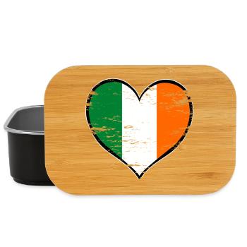 Ireland heart flag used - Lunch Box - black - Front