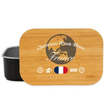Chamonix-Mont-Blanc Frankreich Streetwear Souvenir - Lunch Box - Schwarz - Vorne