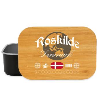 Roskilde Dänemark Streetwear Reise Souvenir - Lunch Box - Schwarz - Vorne