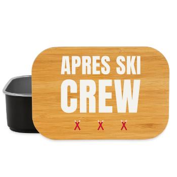 Après Ski Crew Wintersport Ski Gruppe Partnerlook - Lunch Box - Schwarz - Vorne