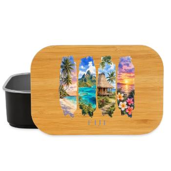 Fidschi Urlaub Travel – Südsee Strand & Natur - Lunch Box - Schwarz - Vorne