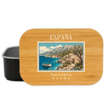Spanien Mallorca Vintage Reisemarke - Lunch Box - Schwarz - Vorne