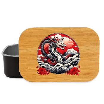 Japanischer Drachen - Lunch Box - Schwarz - Vorne