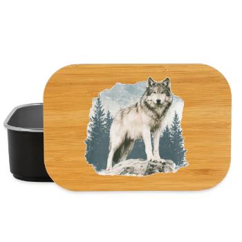 Wolf Vintage - Boîte à goûter - noir - Devant