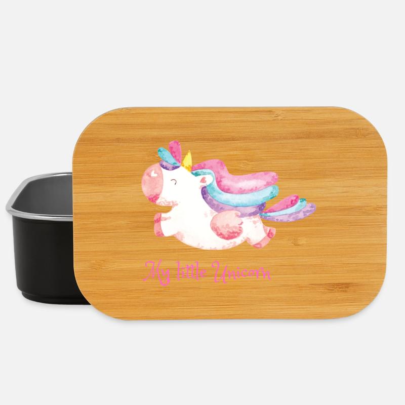 Mein kleines Einhorn Regenbogen - Lunch Box - Schwarz