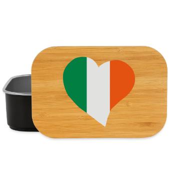 Irish heart - Lunch Box - black - Front