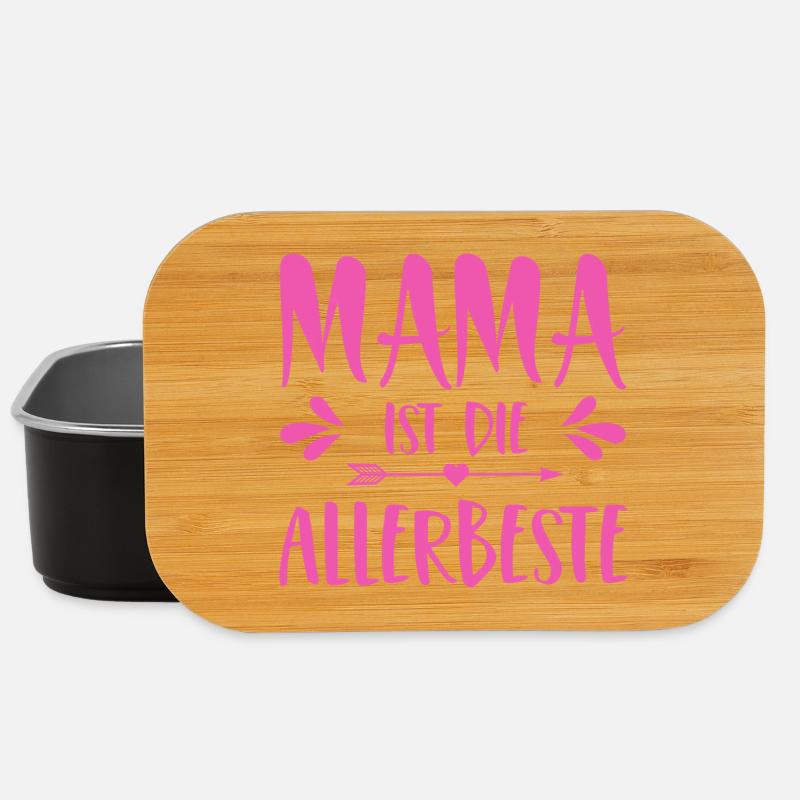 Mama ist die Allerbeste - Lunch Box - Schwarz