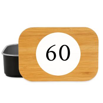 60e anniversaire 60e anniversaire modèle modèle - Boîte à goûter - noir - Devant