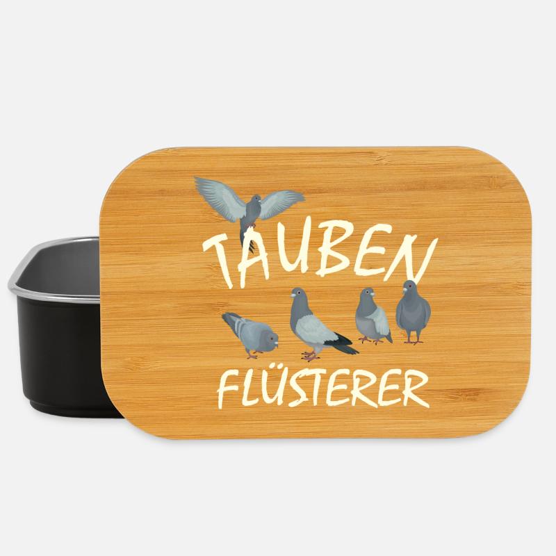 Tauben - Taubenflüsterer Brieftauben Taubenzüchter - Lunch Box - Schwarz