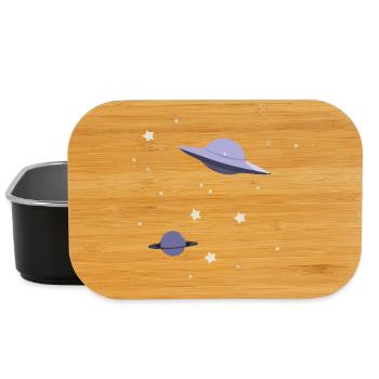 UFO im All - Lunch Box - Schwarz - Vorne
