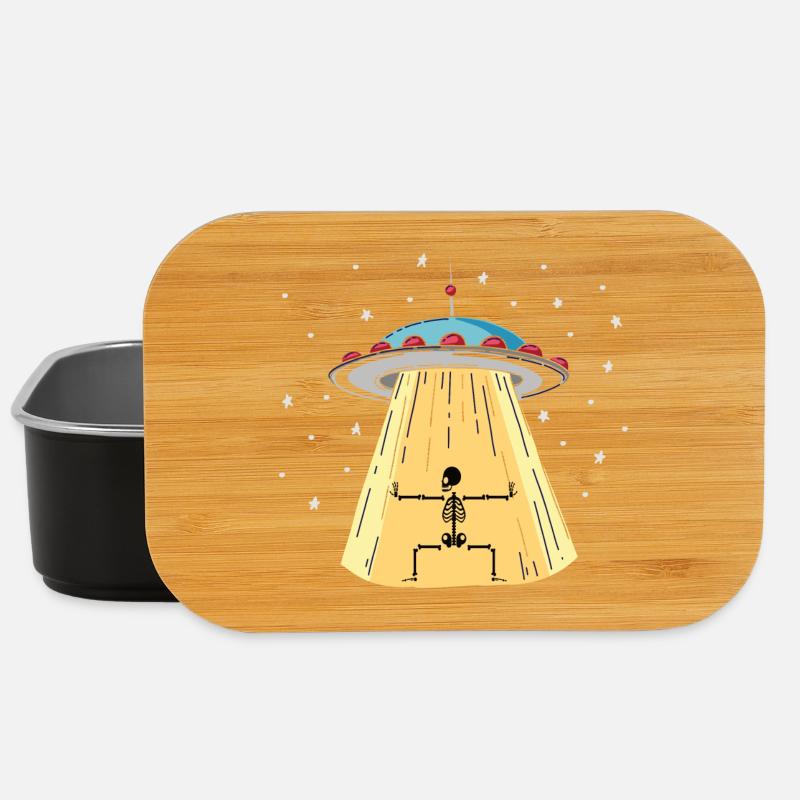UFO with skeleton light installation - Lunch Box - black