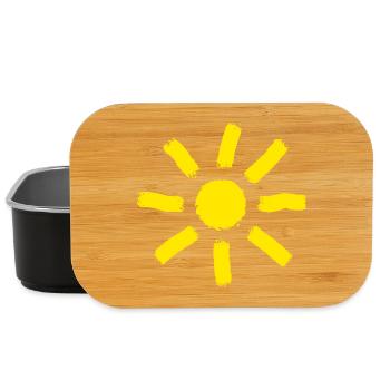 Sun Summer Holiday Gift - Lunch Box - black - Front
