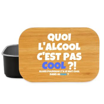 alcool, buveur de compétition, bière - Boîte à goûter - noir - Devant