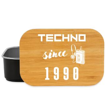 Elektronische Musik, Techno Style, Festivaloutfit - Lunch Box - Schwarz - Vorne
