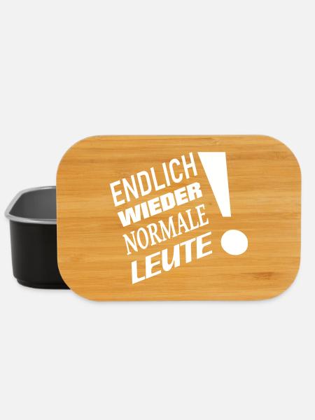 Endlich wieder normale Leute - Lunch Box - Schwarz