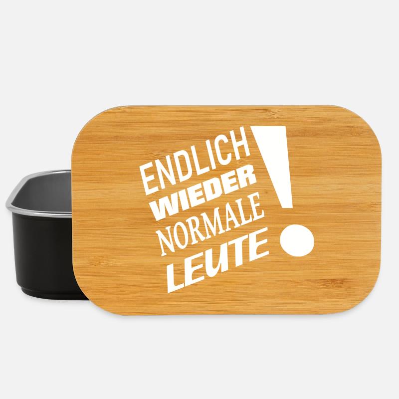 Endlich wieder normale Leute - Lunch Box - Schwarz