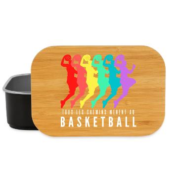 Tous les Chemins Mènent au Basketball - Boîte à goûter - noir - Devant