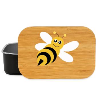 Biene Bienen Imker Geschenk Weihnachten - Lunch Box - Schwarz - Vorne