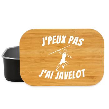 javelot, lancer de javelot - Boîte à goûter - noir - Devant