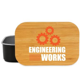 Engineering Works - Lunch Box - black - Front