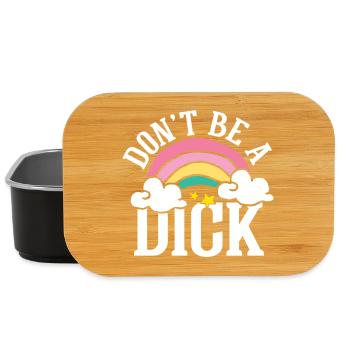 Don t be a dick - Lunch Box - Schwarz - Vorne
