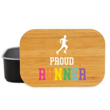 Stolze LGBT-Läuferin - Lunch Box - Schwarz - Vorne