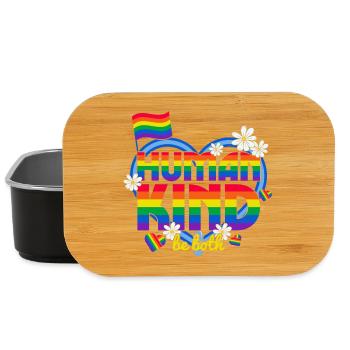 LGBT, gay, lesbienne, pride - Boîte à goûter - noir - Devant
