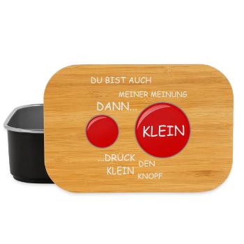 Rote Knopf - Lunch Box - Schwarz - Vorne
