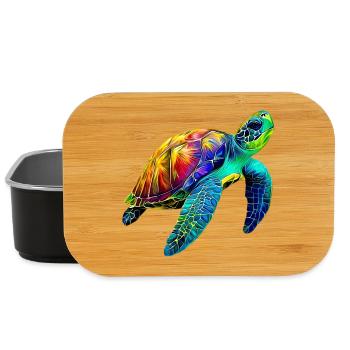 Sea turtle - Lunch Box - black - Front