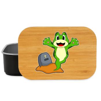 Frosch Halloween Grabstein - Lunch Box - Schwarz - Vorne