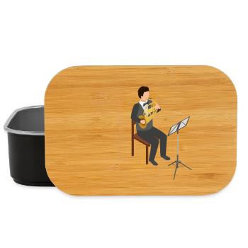 Ich muss nicht immer im Mittelpunkt stehen | HORN - Lunch Box - Schwarz - Vorne