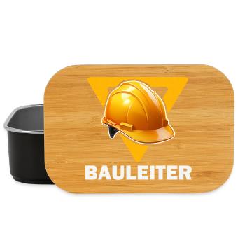 Baustellenleiter Bauhelm - Lunch Box - Schwarz - Vorne