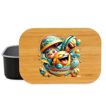 Easter graphic design in Mixed Dimensions style - Lunch Box - black - Front