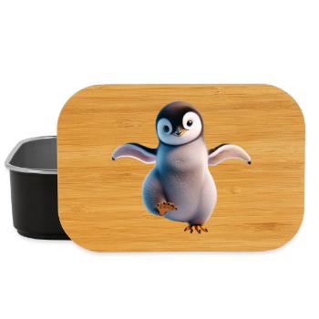 Ein fröhlich tanzender Pinguin - Lunch Box - Schwarz - Vorne