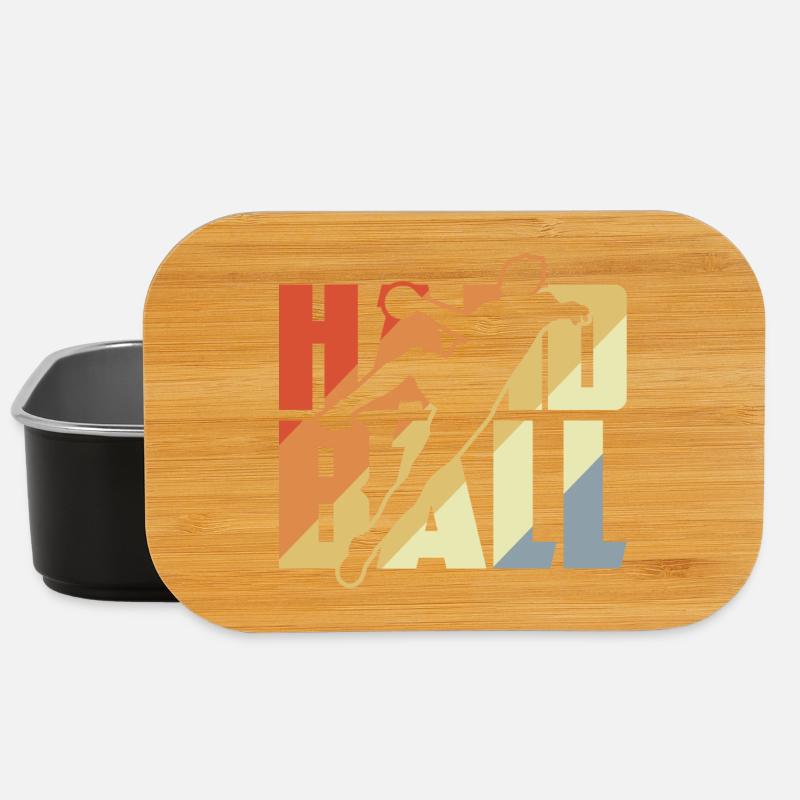Vintage Handball - Lunch Box - Schwarz