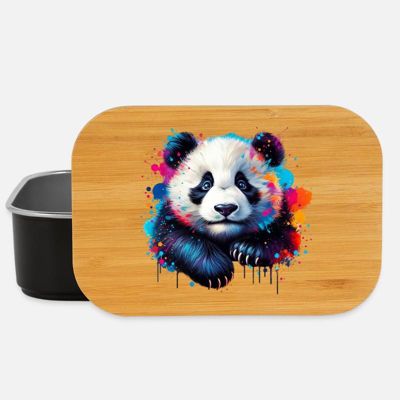 Panda - Lunch Box - Schwarz