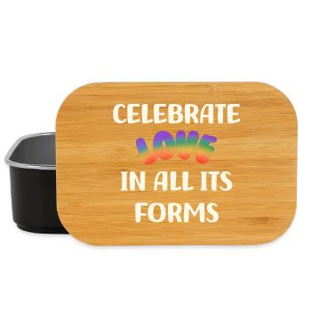 Lgbt. Celebrate love in all its forms - Lunch Box - black - Front
