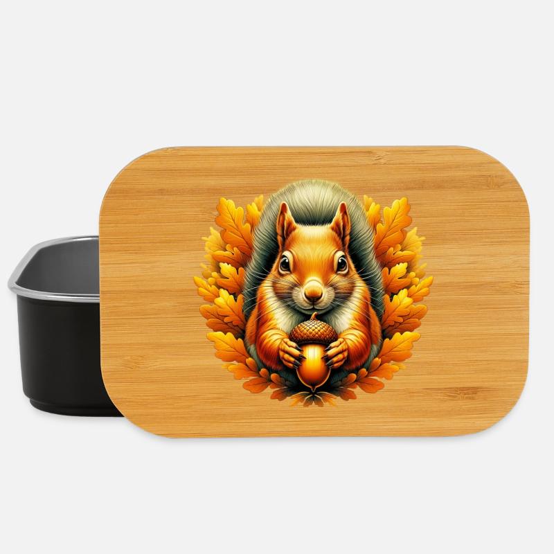 Eichhörnchen - Lunch Box - Schwarz